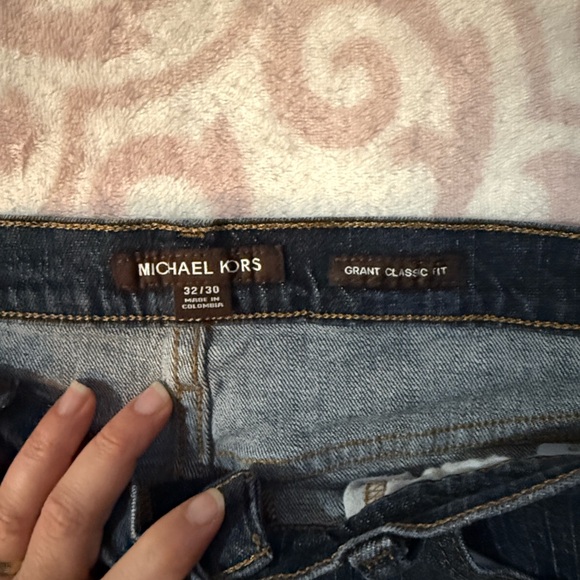 Michael Kors Men's Dark Blue Straight Jeans - Picture 2 of 6